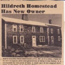 Hildreth Homestead Has New Owner article part 1